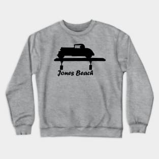 Jones Beach Art Deco Sign - Car Crewneck Sweatshirt